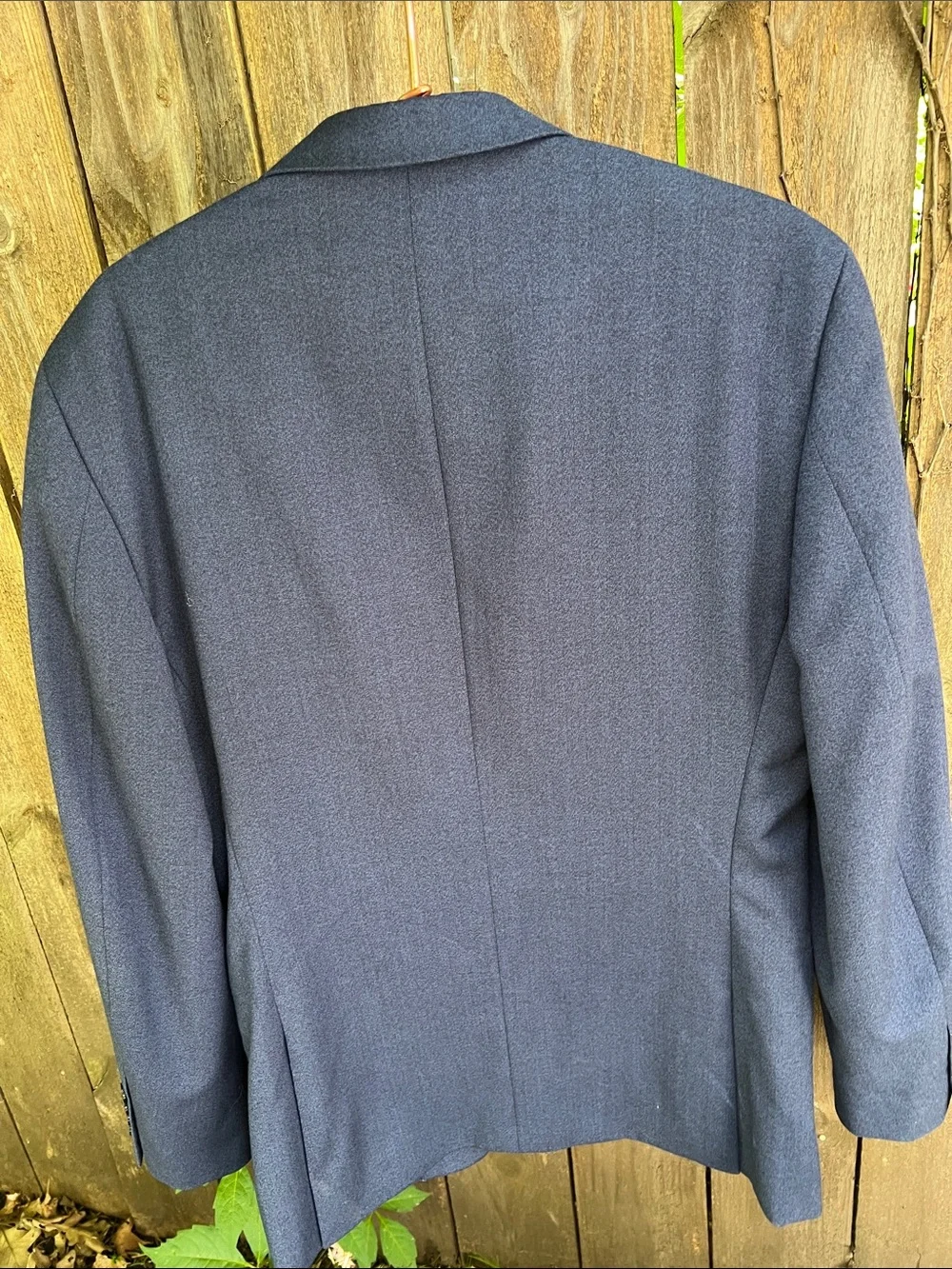 👔Slim Fit Bar III Men's Navy Blue Tailored Blazer / Sport Coat - 38R